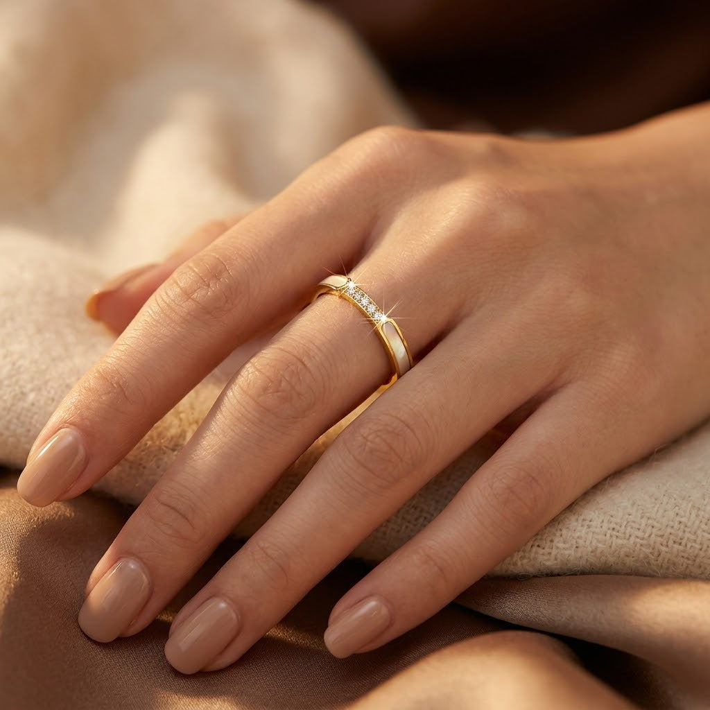 Gold Inlay Band Ring – Harrison & james